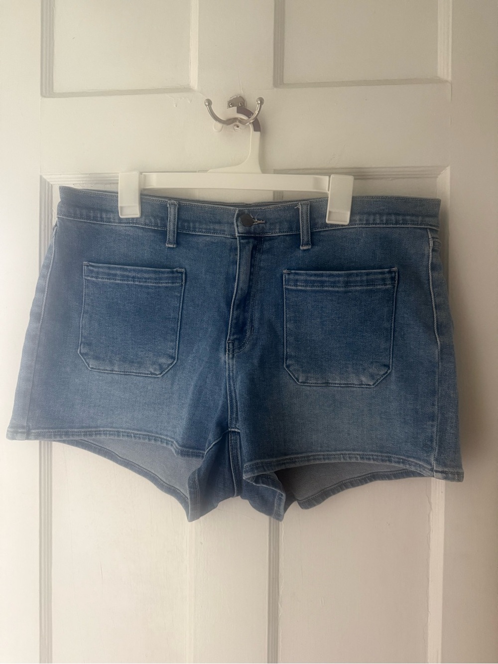Denim High-Rise Women’s Shorts - Light Blue
